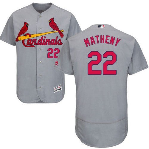 Mike Matheny St. Louis Cardinals gray jersey