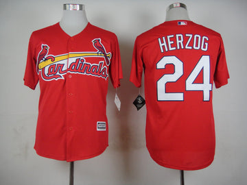 Herzog St. Louis Cardinals red jersey