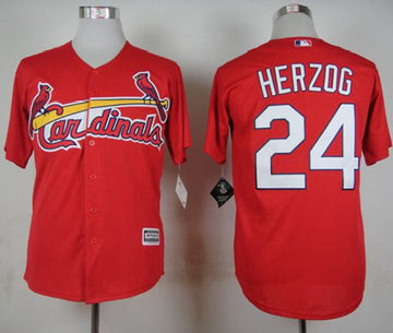 Whitey Herzog St. Louis Cardinals red jersey
