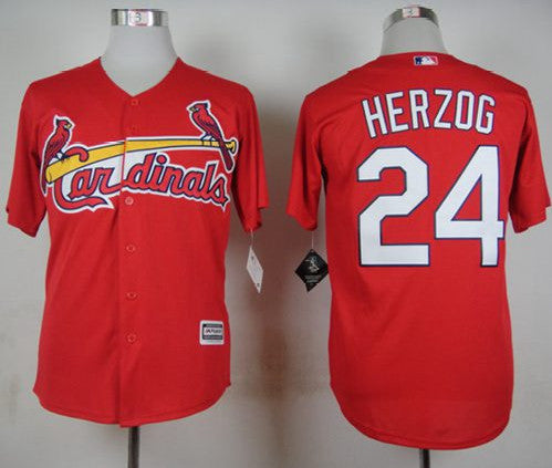 Whitey Herzog St. Louis Cardinals red jersey