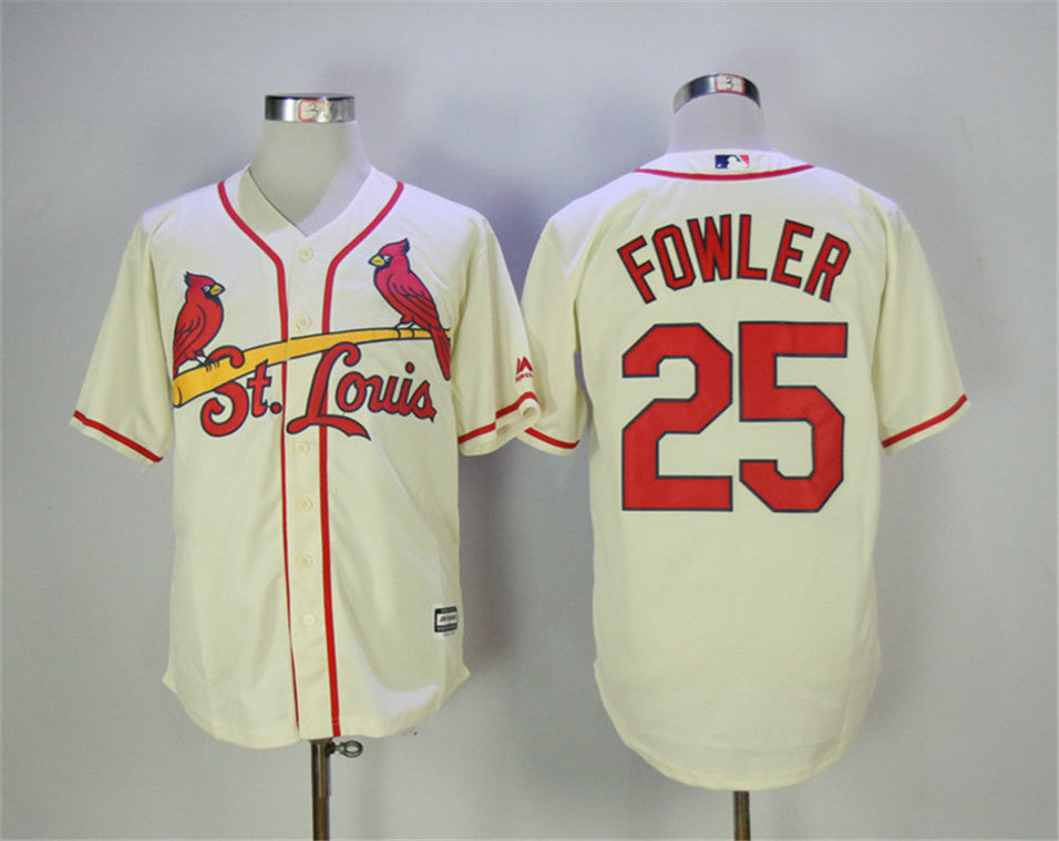 Dexter Fowler St. Louis Cardinals cream jersey