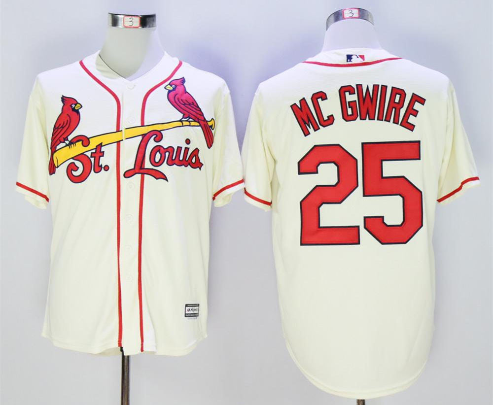 Mark McGwire St. Louis Cardinals cream jersey