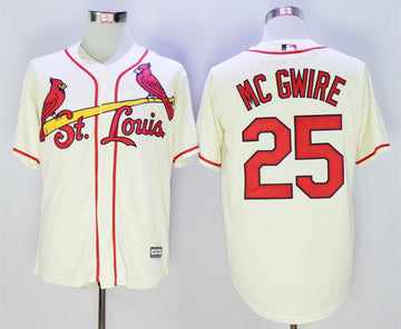 Mark McGwire St. Louis Cardinals cream jersey