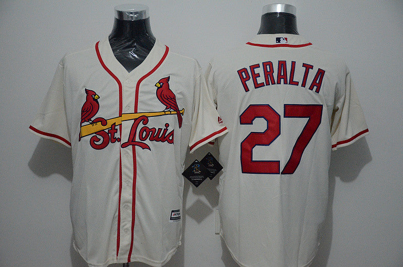 Jhonny Peralta St. Louis Cardinals cream jersey