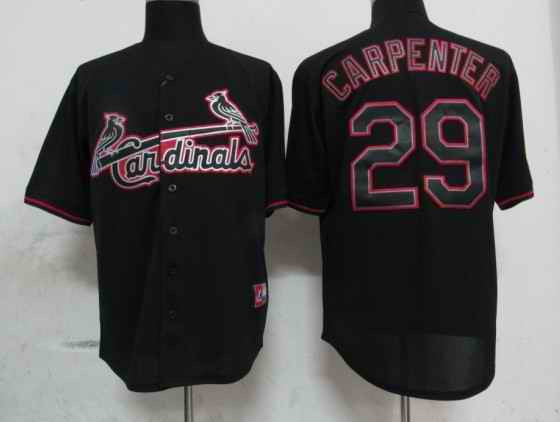Carpenter St. Louis Cardinals black Fashion jersey