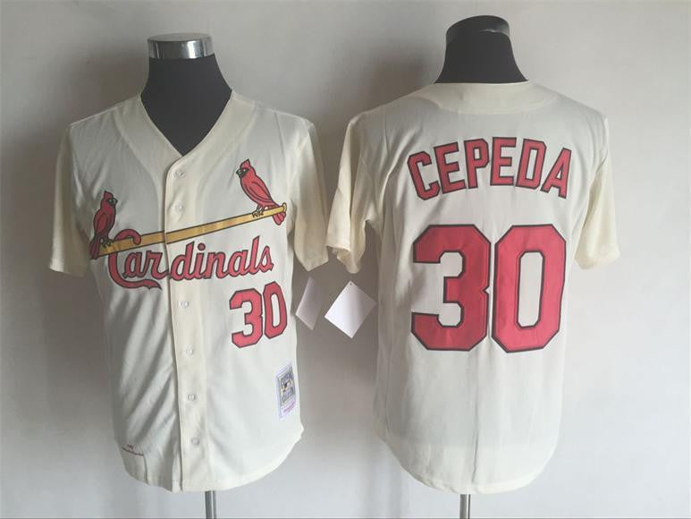 Orlando Cepeda St. Louis Cardinals cream Throwback jersey
