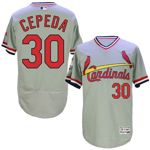Orlando Cepeda St. Louis Cardinals gray jersey