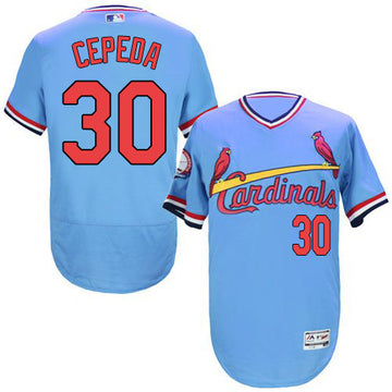 Orlando Cepeda St. Louis Cardinals blue Cooperstown jersey