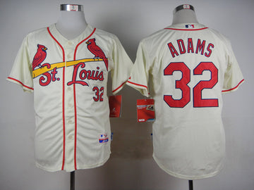 Adams St. Louis Cardinals cream jersey