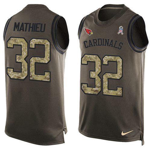 Tyrann Mathieu Arizona Cardinals green Salute To Service jersey