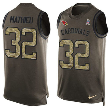 Tyrann Mathieu Arizona Cardinals green Salute To Service jersey