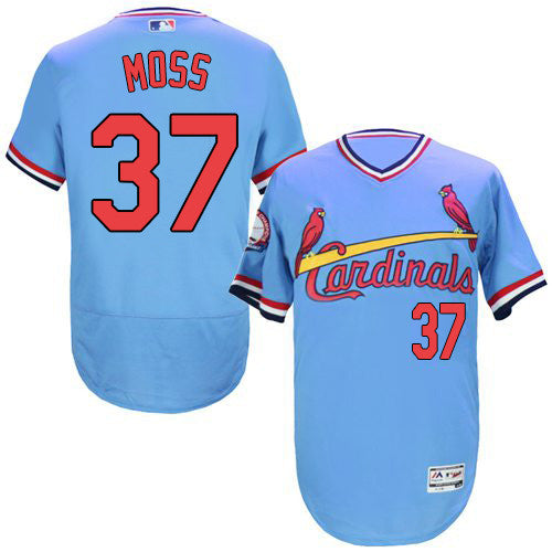 Brandon Moss St. Louis Cardinals blue Cooperstown jersey