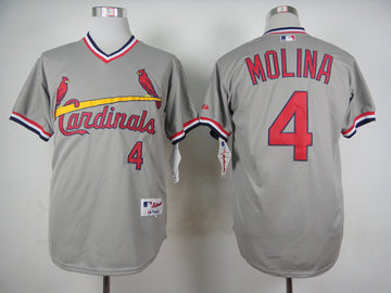 Molina St. Louis Cardinals grey Throwback jersey