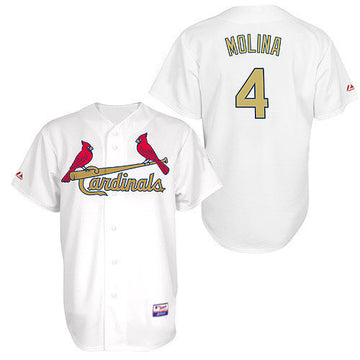 Molina White St. Louis Cardinals golden jersey