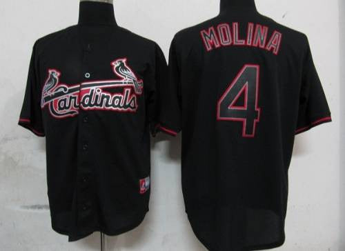 Yadier Molina St. Louis Cardinals black Fashion jersey