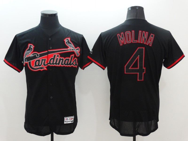 Yadier Molina St. Louis Cardinals black jersey