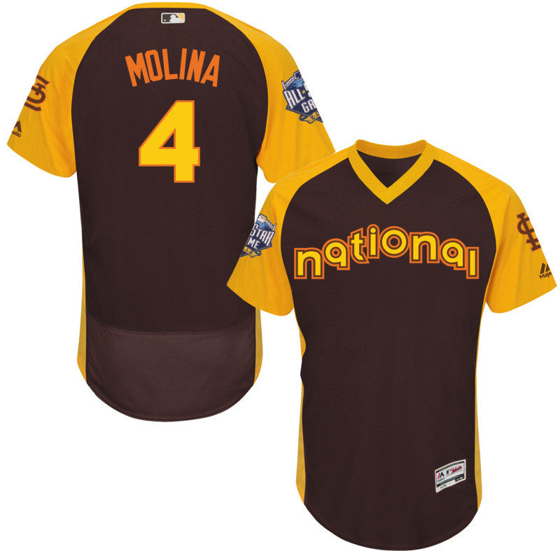 Yadier Molina St. Louis Cardinals brown All-Star jersey