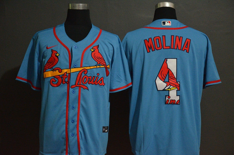 Yadier Molina St. Louis Cardinals blue Fashion jersey