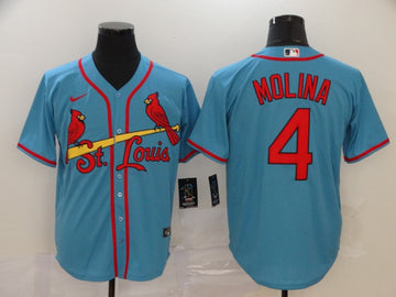 Yadier Molina St. Louis Cardinals blue jersey