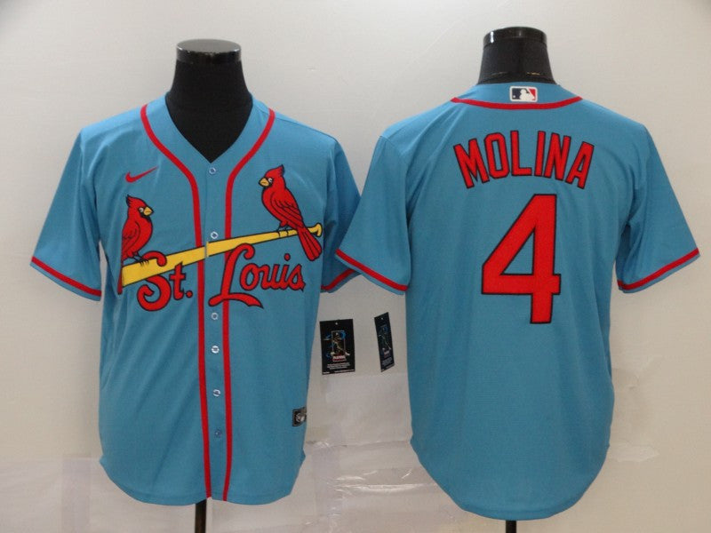 Yadier Molina St. Louis Cardinals blue jersey