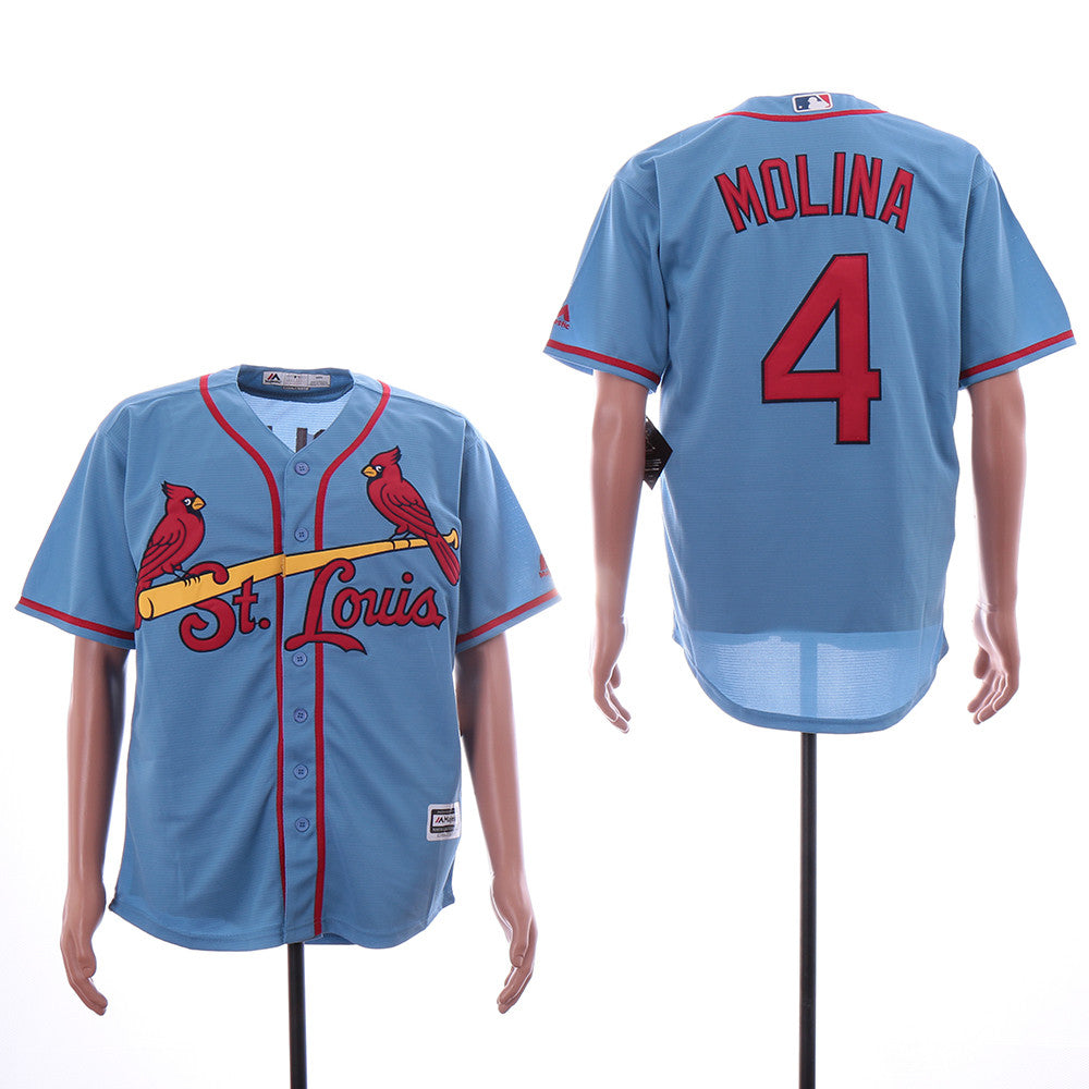 Yadier Molina St. Louis Cardinals blue jersey