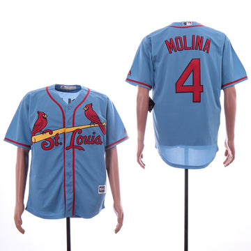 Yadier Molina St. Louis Cardinals blue jersey