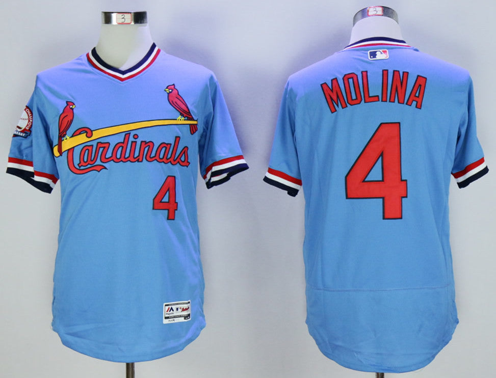 Yadier Molina St. Louis Cardinals blue Cooperstown jersey