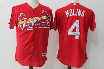 Yadier Molina St. Louis Cardinals red jersey
