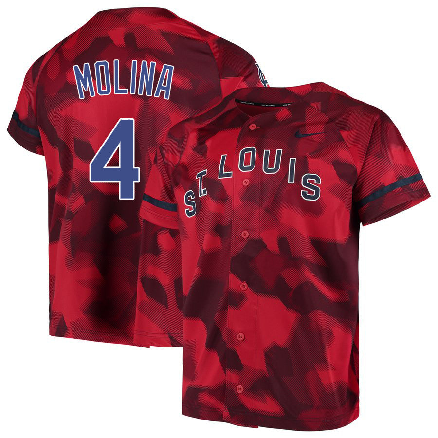 Yadier Molina St. Louis Cardinals red Fashion jersey