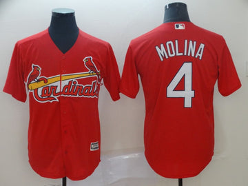 Yadier Molina St. Louis Cardinals red jersey