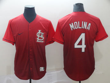Yadier Molina St. Louis Cardinals red Fashion jersey