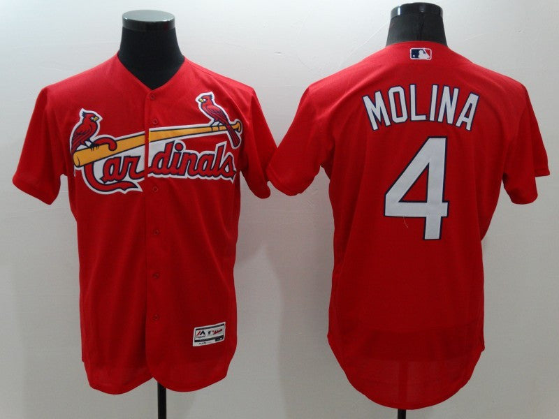 Yadier Molina St. Louis Cardinals red jersey