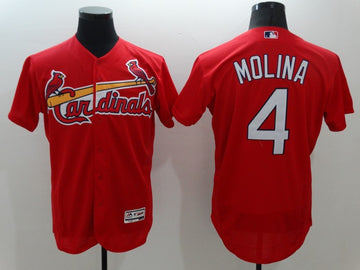 Yadier Molina St. Louis Cardinals red jersey