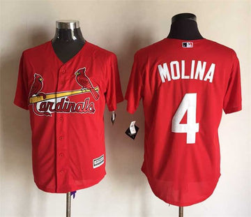 Yadier Molina St. Louis Cardinals red jersey