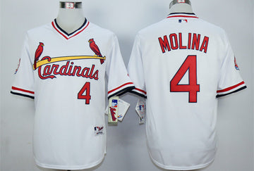Yadier Molina St. Louis Cardinals white jersey