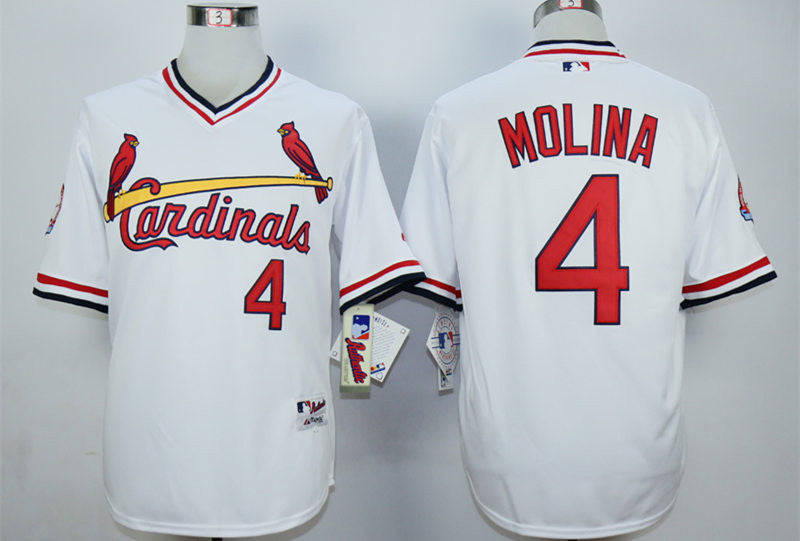 Yadier Molina St. Louis Cardinals white jersey