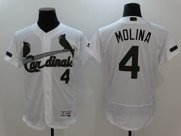 Yadier Molina St. Louis Cardinals white jersey