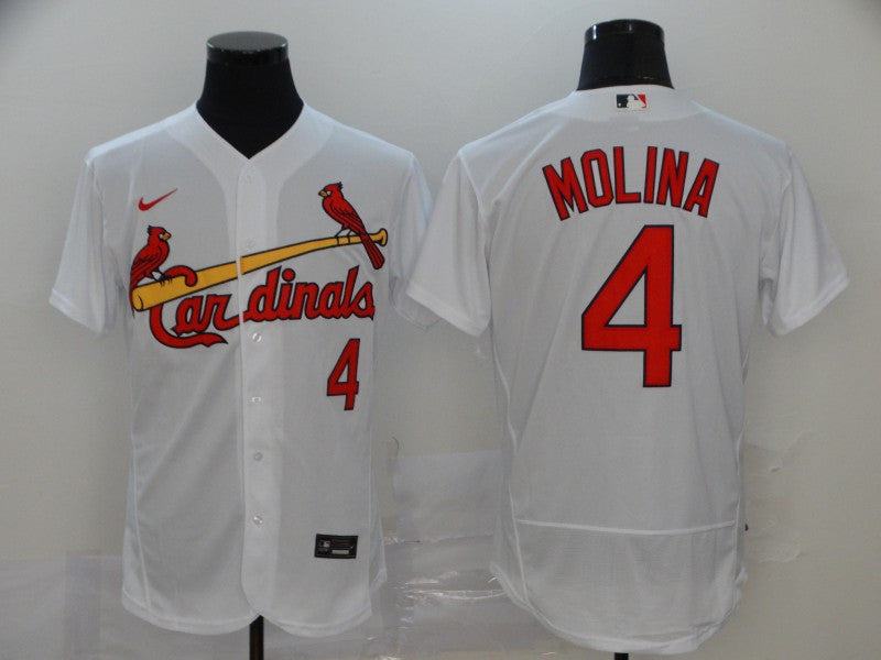 Yadier Molina St. Louis Cardinals white jersey