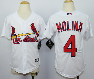 Yadier Molina St. Louis Cardinals white jersey
