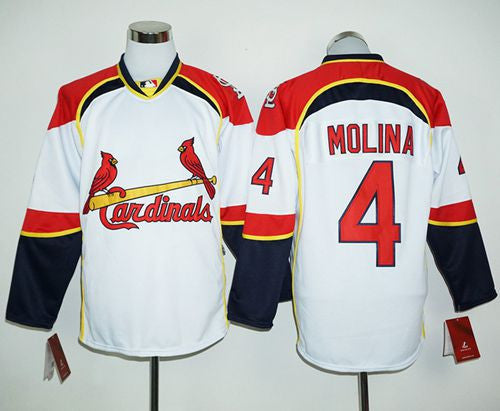 Yadier Molina St. Louis Cardinals white jersey