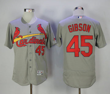 Bob Gibson St. Louis Cardinals grey jersey