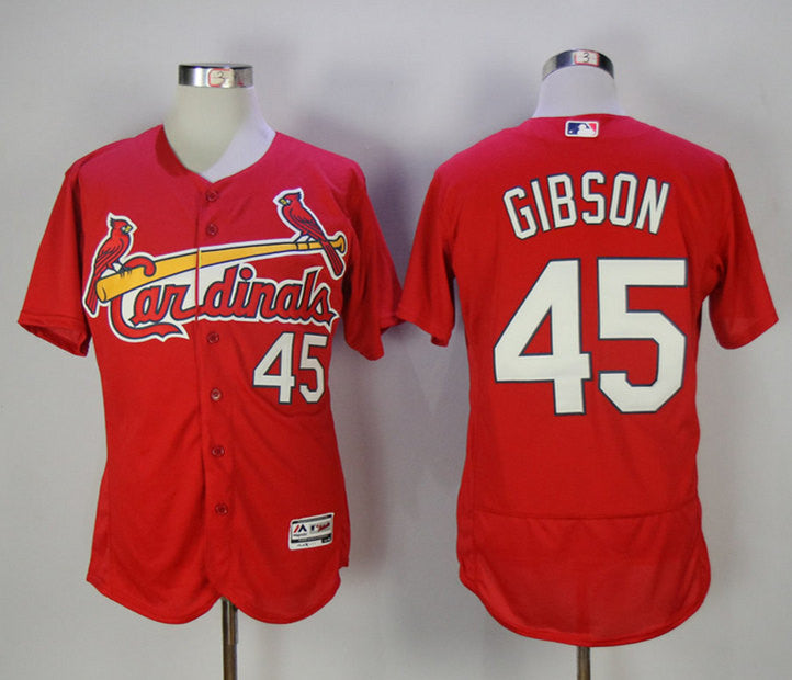Bob Gibson St. Louis Cardinals red jersey