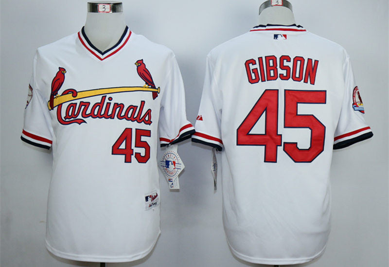 Bob Gibson St. Louis Cardinals white jersey