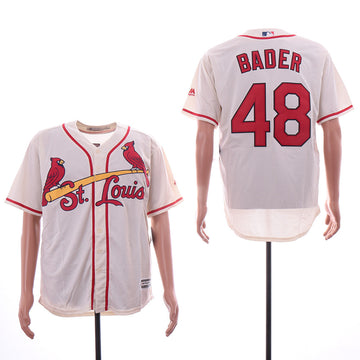 Harrison Bader St. Louis Cardinals cream jersey
