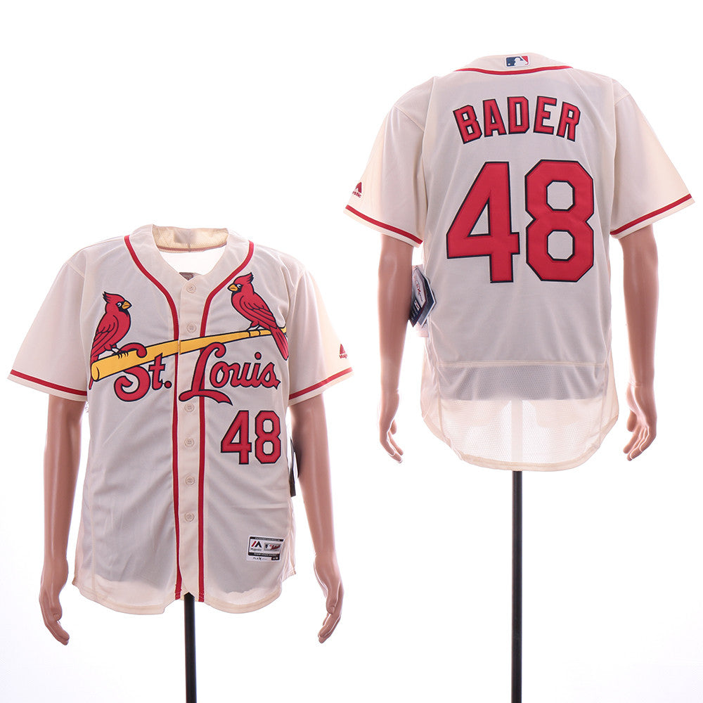 Harrison Bader St. Louis Cardinals cream jersey