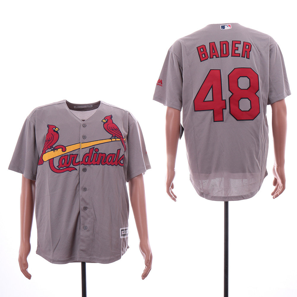 Harrison Bader St. Louis Cardinals gray jersey