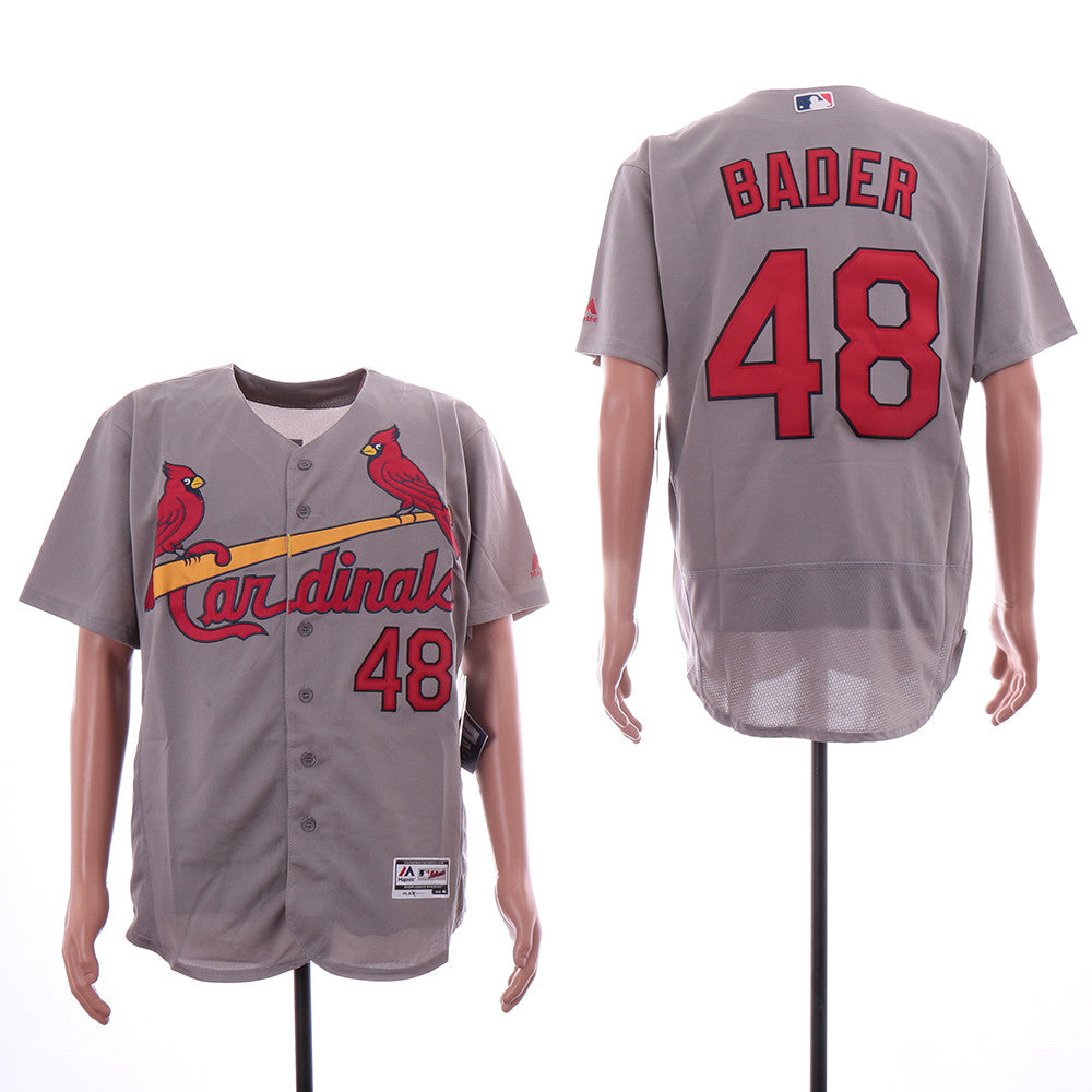 Harrison Bader St. Louis Cardinals gray jersey