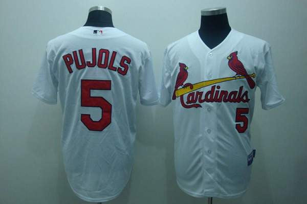 Albert Pujols St. Louis Cardinals white jersey
