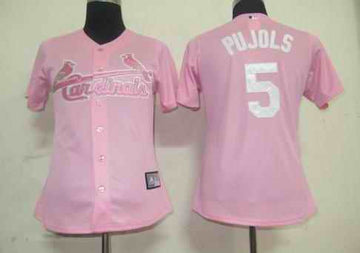 Pujols St. Louis Cardinals pink jersey