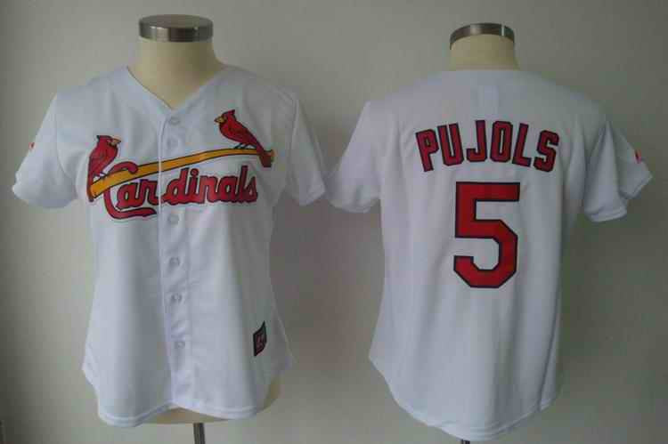 Pujols St. Louis Cardinals white jersey